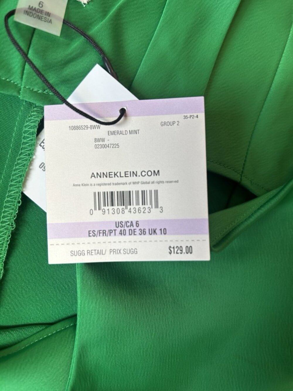 Anne Klein Sheath Midi Dress Size 6 NWT Sleeveless Green spring Wedding Guest - Picture 9 of 16